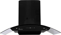 Pureflames King 90 Auto Clean Wall Mounted Chimney(Black 1350 CMH)