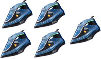 USHA Aqua Glow pack of 5 2000 W Steam Iron(Blue)