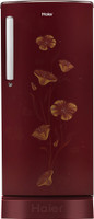 Haier 192 L Direct Cool Single Door 2 Star Refrigerator with Base Drawer(Red Freesia, HED-191TPRF)