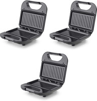 USHA ST1XG pack of 3 750 W Pop Up Toaster(Black)