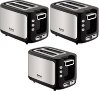 Tefal Express pack of 3 850 W Pop Up Toaster(stainless steel)