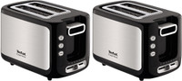 Tefal Express pack of 2 850 W Pop Up Toaster(stainless steel)