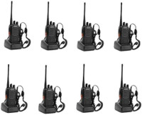 SNARIYOVSN Baofeng (8 Pcs) Two Way Radio 16CH 400-470MHZ Long Range WT003 Walkie Talkie(Black)