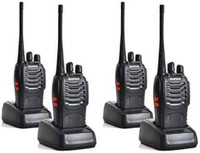 SNARIYOVSN Baofeng (4 Pcs) Two Way Handheld Radio 16CH 400-470MHZ Long Range WT014 Walkie Talkie(Black)