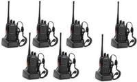 SNARIYOVSN Baofeng (7 Pcs) Two Way Handheld Radio 16CH 400-470MHZ Long Range WT015 Walkie Talkie(Black)