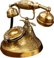 Bajoria Product BJ021 Corded Landline Phone(golden)