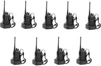 SNARIYOVSN Baofeng (9 Pcs) Two Way Handheld Radio 16CH 400-470MHZ Long Range WT016 Walkie Talkie(Black)