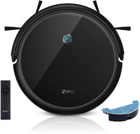 360 Laser Navigation Robot Vacuum Cleaner (C50) Robotic Floor Cleaner with 2 in 1 Mopping and Vacuum (WiFi Connectivity, Alexa)(Black)