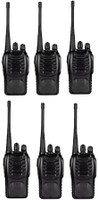 SNARIYOVSN Baofeng (6 Pcs) Best Portable Handheld Radio 2 Way Long Range WT030 Walkie Talkie(Black)