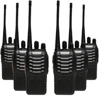 SNARIYOVSN Baofeng (6 Pcs) Best Quality Portable Handheld Amateur Radio 2 Way Long Range WT029 Walkie Talkie(Black)