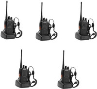 SNARIYOVSN Baofeng (5 Pcs) UHF 400-470 MHz 16CH Handheld Amateur Radio 2 Way Radio Long Range WT024 Walkie Talkie(Black)