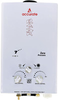 ACCURATE 6 L Gas Water Geyser (6 Liter Coper LPG Instant Gas Water Heater Geyser 5 Way Protection, White)