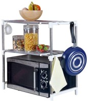 ZINZA high Quality Iron Universal Oven Portable Stand for Kitchen Platform and Shelf - Floor Utensil Kitchen Rack(Steel, Plastic)