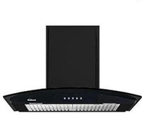 Sunflame CH LOTUS 60 BK AC DX Auto Clean Wall Mounted Chimney(BLACK 1100 CMH)