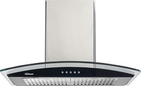 SUNFLAME CH LOTUS 60 SS AC DX Auto Clean Wall Mounted Chimney(SILVER 1100 CMH)