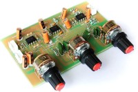 M V COLLECTION 3 Channels Preamplifier Tone Board Audio Bass Treble Control Equalizer Board works on 12-0-12 transformer Electronic Components Electronic Hobby Kit