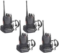 SNARIYOVSN Baofeng (4 Pcs) Bf-888S Two-Way Radio 16 CH 400-470 MHZ Long Range with Earpieces WT059 Walkie Talkie(Black)