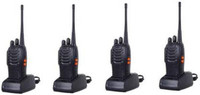 AMPLOX (Pack-4) BF-888S 400-470 MHz 16-CH Handheld Two-Way Radio Wireless Phone Long Range Premium Quality WT05 Walkie Talkie(Black)