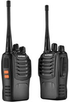 FELCRONIXS (Pack-2) BF-888S 400-470 MHz 16-CH Handheld Two-Way Radio Wireless Phone Long Range Premium Quality WT10 Walkie Talkie(Black)