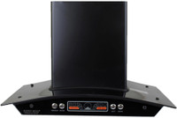 Range Hood Chimney-2 Auto Clean Wall Mounted Chimney(Black 11003 CMH)