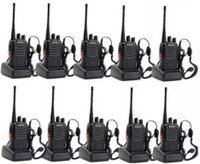 SNARIYOVSN Baofeng (10 Pcs) UHF 400-470 MHz Transceiver Portable Two-Way Radio BF-888S Intercom WT093 Walkie Talkie(Black)