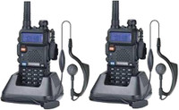 FELCRONIXS (Pack-2) (Pack-4) UV-5R 136-174/400-480 MHz Dual-Band DTMF CTCSS DCS FM Transceiver UV Two-Way Radio WT18 Walkie Talkie(Black)