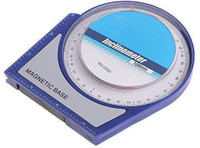 pullox AT Inclinometer Protractor Tilt Level Meter Angle Finder with Magnetic Base Inclinometer Level INCLINOMETER Magnetic Inclinometer Level(10 cm)