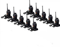 SNARIYOVSN Baofeng (10 Pcs) UHF 400-470 MHz 16CH Handheld Amateur Radio 2 Way Radio Long Range WT122 Walkie Talkie(Black)