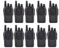SNARIYOVSN Baofeng (10 Pcs) UHF 400-470 MHz 16CH Handheld Amateur Radio 2 Way Radio Long Range WT125 Walkie Talkie(Black)