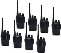 SNARIYOVSN Baofeng (8 Pcs) UHF 400-470 MHz 16CH Handheld Amateur Radio 2 Way Radio Long Range WT158 Walkie Talkie(Black)