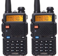 SNARIYOVSN Baofeng (2 Pcs) UV-5R Dual Band VHF/UHF136-174 MHz & 400-520 MHz Handheld Long Range Two-Way Radio WT168 Walkie Talkie(Black)