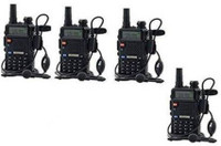 SNARIYOVSN Baofeng (4 Pcs) UV-5R Dual Band VHF/UHF136-174 MHz & 400-520 MHz Handheld Long Range Two-Way Radio WT171 Walkie Talkie(Black)
