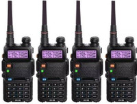 SNARIYOVSN Baofeng (4 Pcs) UV-5R Dual Band VHF/UHF136-174 MHz & 400-520 MHz Handheld Long Range Two-Way Radio WT182 Walkie Talkie(Black)
