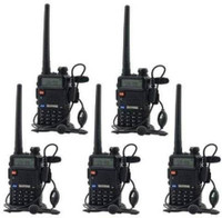 SNARIYOVSN Baofeng (5 Pcs) UV-5R Dual Band VHF/UHF136-174 MHz & 400-520 MHz Handheld Long Range Two-Way Radio WT212 Walkie Talkie(Black)