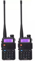 SNARIYOVSN Baofeng (2 Pcs) UV-5R Dual Band VHF/UHF136-174 MHz & 400-520 MHz Handheld Long Range Two-Way Radio WT220 Walkie Talkie(Black)