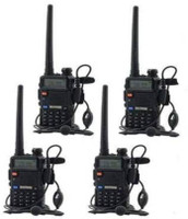 SNARIYOVSN Baofeng (4 Pcs) UV-5R Dual Band VHF/UHF136-174 MHz & 400-520 MHz Handheld Long Range Two-Way Radio WT217 Walkie Talkie(Black)