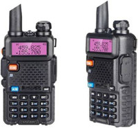 SNARIYOVSN Baofeng (2 Pcs) UV-5R Dual Band VHF/UHF136-174 MHz & 400-520 MHz Handheld Long Range Two-Way Radio WT222 Walkie Talkie(Black)