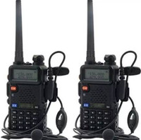 SNARIYOVSN Baofeng (2 Pcs) UV-5R Dual Band VHF/UHF136-174 MHz & 400-520 MHz Handheld Long Range Two-Way Radio WT227 Walkie Talkie(Black)