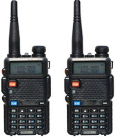 SNARIYOVSN Baofeng (2 Pcs) UV-5R Dual Band VHF/UHF136-174 MHz & 400-520 MHz Handheld Long Range Two-Way Radio WT216 Walkie Talkie(Black)