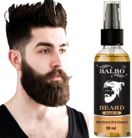 BALBO Beard Growth Oil - 50ml - More Beard Growth,ALL Natural Oils including Jojoba Oil, Vitamin E, Nourishment & Strengthening, No Harmful Chemicals Hair Oil (50 ml) Hair Oil(50 ml)