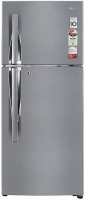 View LG 260 L Frost Free Double Door Top Mount 3 Star Refrigerator(SILVER, GL-S292RPZX) Price Online(LG)