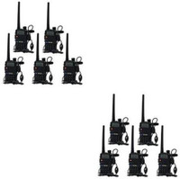 SNARIYOVSN Baofeng (10 Pcs) UV-5R Dual Band VHF/UHF136-174 MHz & 400-520 MHz Handheld Long Range Two-Way Radio WT246 Walkie Talkie(Black)