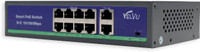 VELVU 8 Port PoE with 2 Up-Link ST-POE3110M Network Switch(Black)