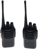 AMPLOX (Pack-2) BF-888S 400-470 MHz 16-CH Handheld Two-Way Radio Wireless Phone Long Range Premium Quality WT03 Walkie Talkie(Black)