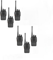 SNARIYOVSN Baofeng (6 Pcs) UHF 400-470 MHz 16CH Handheld Amateur Radio 2-Way Radio Long Range WT277 Walkie Talkie(Black)