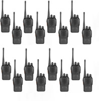 SNARIYOVSN Baofeng (16 Pcs) UHF 400-470 MHz 16CH Handheld Amateur Radio 2-Way Radio Long Range WT275 Walkie Talkie(Black)