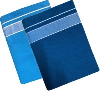 Prakasam Cotton Men's Kerala Style Premam Single (1.28X2.00 mtrs) Colour (pack Of 2) ( Sky Blue - Peacock Green) Solid Men Dhoti