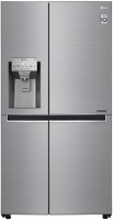 LG 668 L Direct Cool Side by Side Refrigerator(Platinum Silver III, GC-L247CLAV)