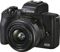 Canon EOS M50 Mark II Mirrorless Camera EF-M15-45mm 1;3.5-6.3 IS STM 1N(Black)