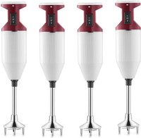 USHA Sure Blend pack of 4 125 W Hand Blender(red, white)